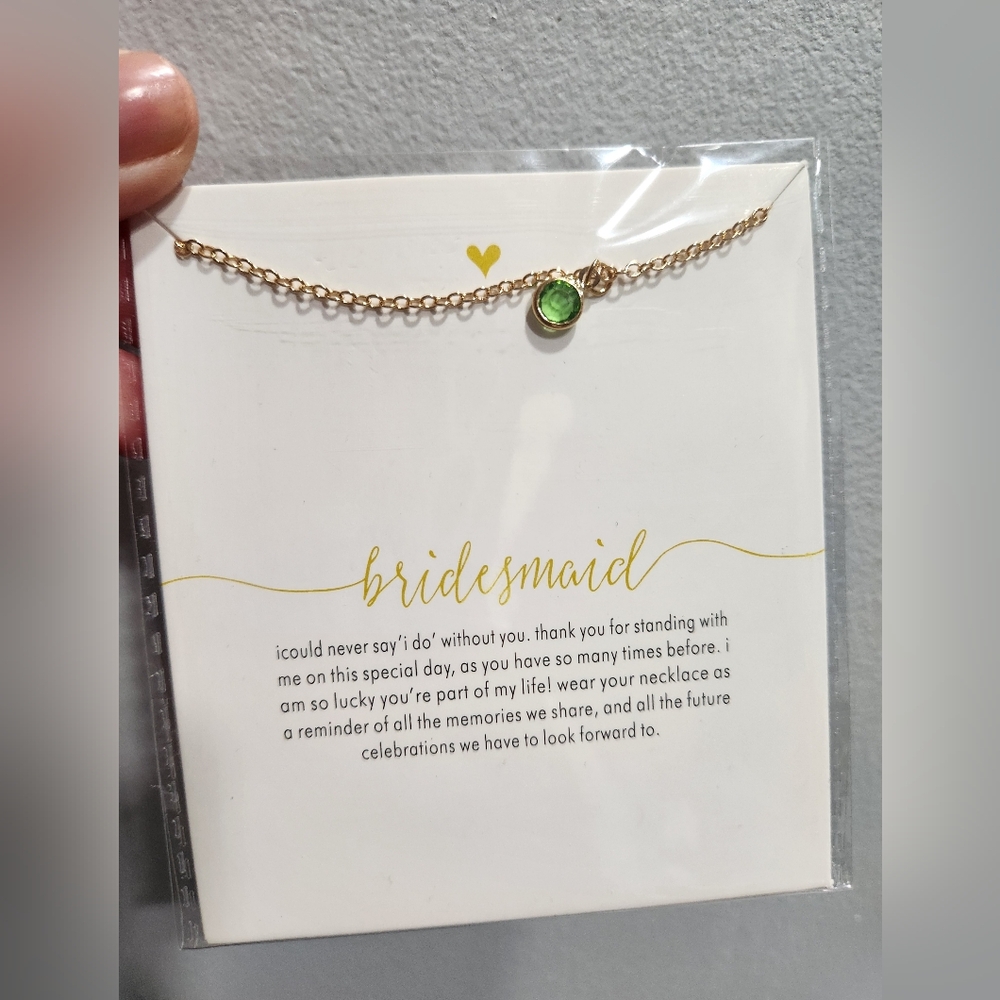 New Bridesmaid Necklace